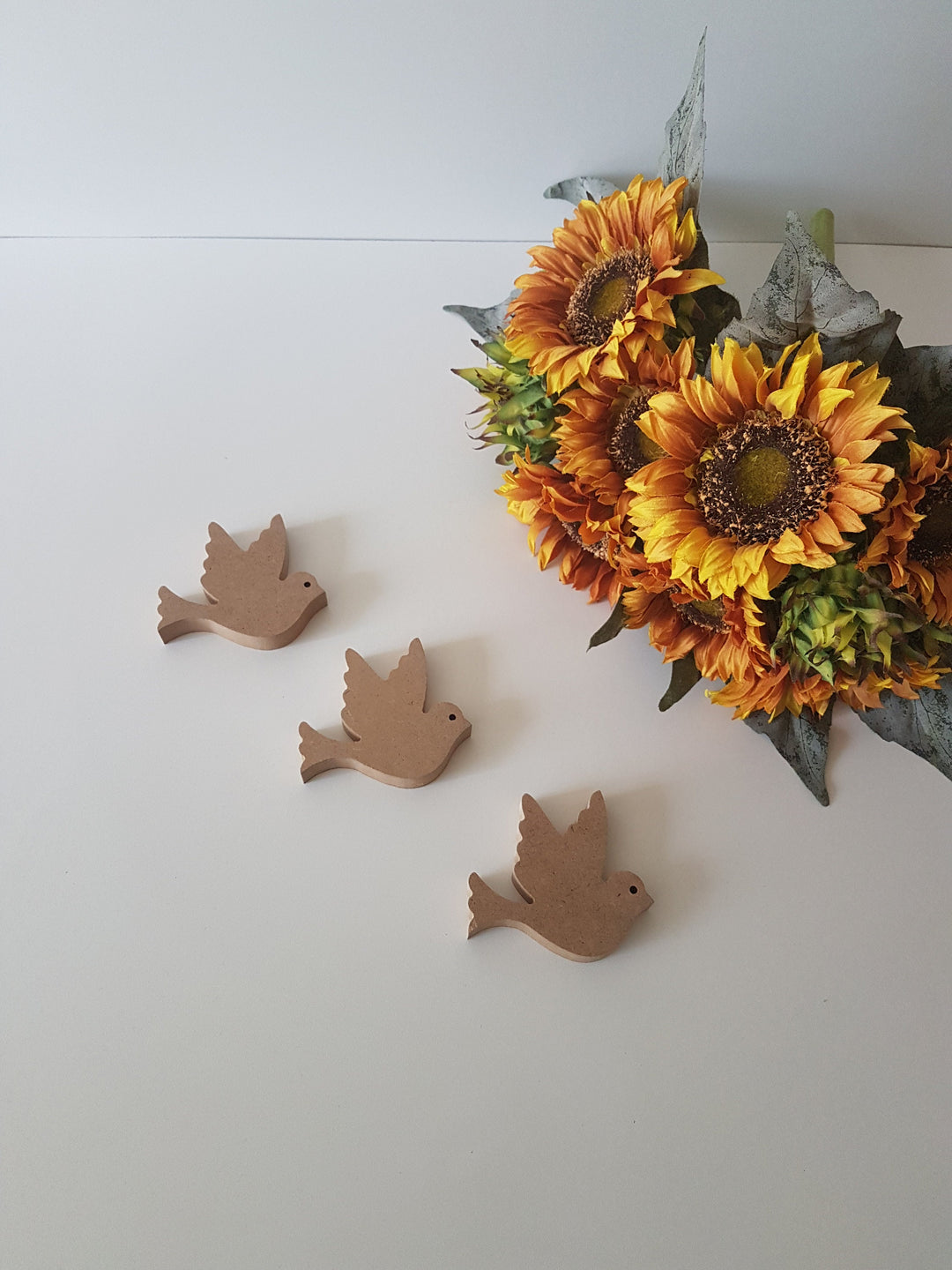 Set of 3 Unfinished Wooden Pigeons| Wooden Decor|Ready to Paint,Decoupage|Custom Unfinished Wood DIY Supply|Wood Art|Housewarming Gift