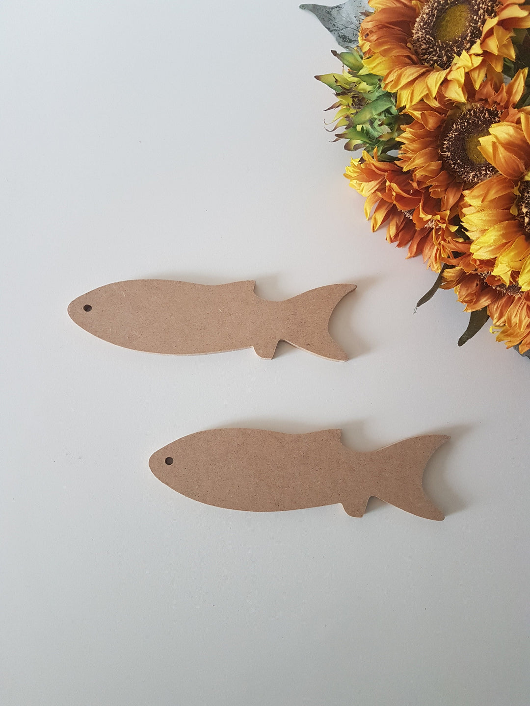 Set of 2 Unfinished Wooden Fish|Wooden Toy|Ready to Paint, Decoupage|Custom Unfinished Wood DIY Supply|Winged Fish|Housewarming Gift