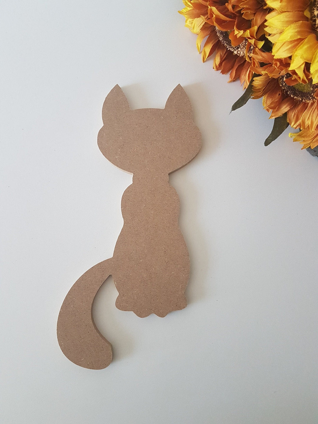 Unfinished Wooden Cat|Wooden Toy|Ready to Paint, Varnish|Custom Raw Wooden DIY Supply|Plain Wooden Tailed Cat|Cat Lover Gift|Cat Mom Gift