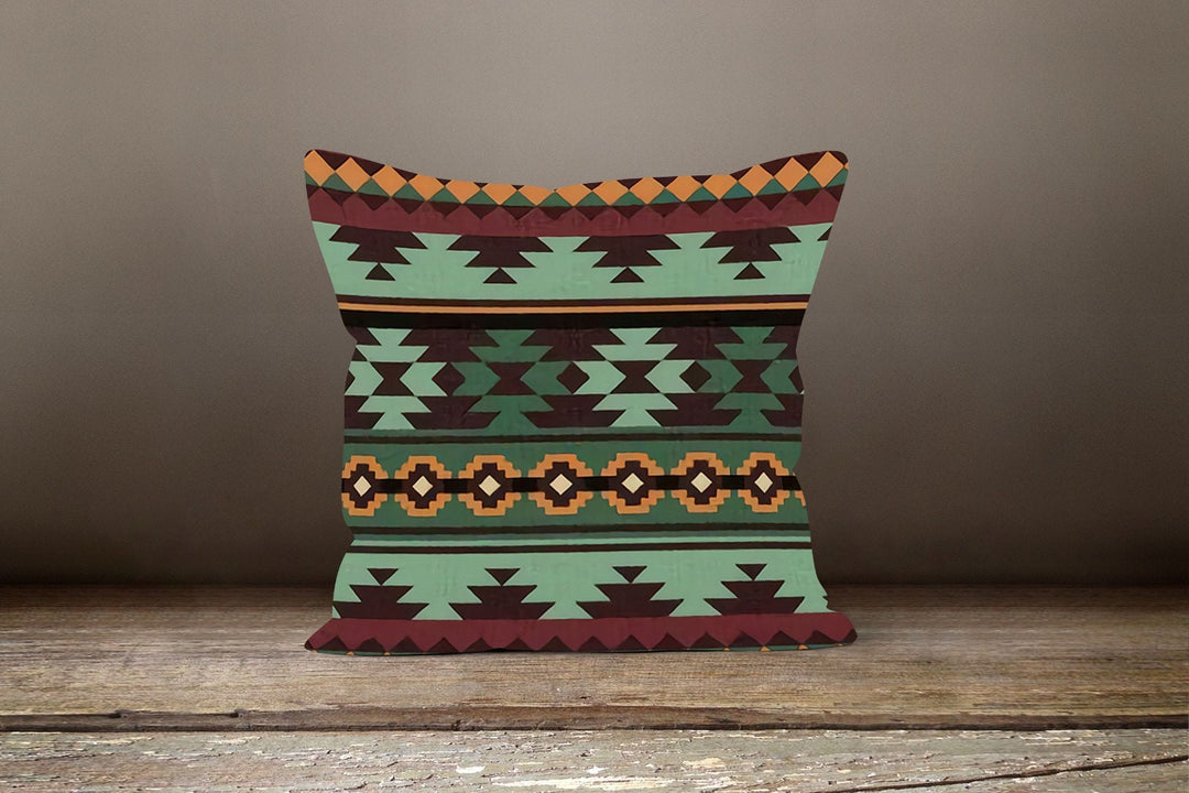 Outdoor Pillowcase|Aztec Print Cushion|Navajo Pillow Case|Ethnic Pillow Top|Aztec Geo Pillow|Aztec Pillow Cover|Antique Style Pillow Case