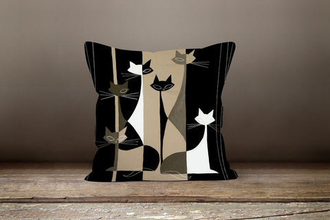 Cute Cat Pillow Covers|Cat Pattern Cushion Case|Housewarming Patchwork Style Throw Pillow|Decorative Bedding Home Decor| Outdoor Pillow Case