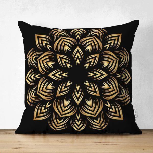 Tiled Mandala Pillow Cover|Geometric Design Pillow Case|Decorative Pillow Cover|Rustic Home Decor|Farmhouse Style Authentic Pillow Case