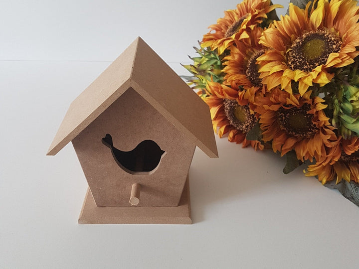 Unfinished Wooden Bird Shaped House|Ready to Paint, Varnish, Decoupage|Custom Unfinished Wood DIY Supply|Handcraft|Housewarming Gift