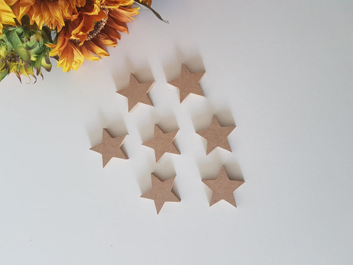 Set of 5 Unfinished Wooden Star| Wooden Decor|Ready to Paint, Decoupage|Custom Unfinished Wood DIY Supply|Wooden Art|Housewarming Gift