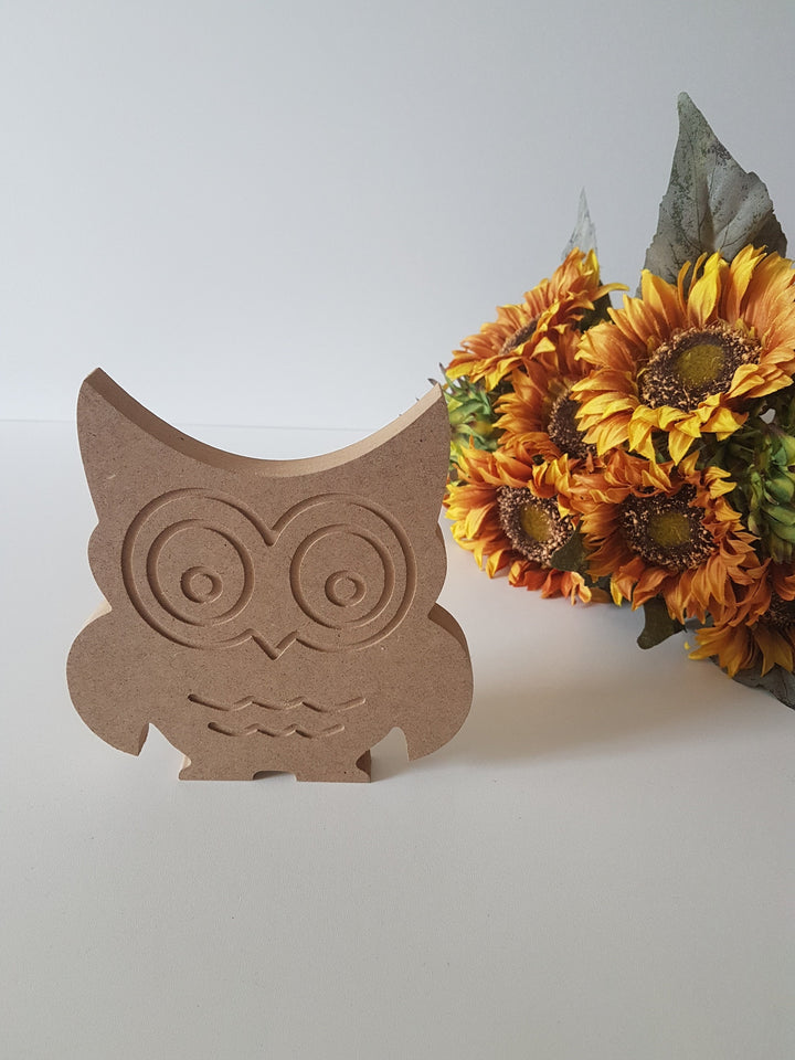 Unfinished Wooden Owl|Wooden Decor|Ready to Paint, Varnish, Decoupage|Custom Unfinished Wood DIY Supply|Housewarming Gift