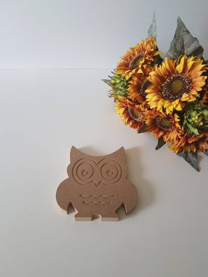 Unfinished Wooden Owl|Wooden Decor|Ready to Paint, Varnish, Decoupage|Custom Unfinished Wood DIY Supply|Housewarming Gift