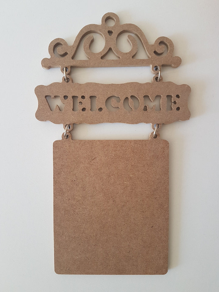 Unfinished Wooden Welcome Sign Wall Chart |Wooden Decor|Ready to Paint, Varnish, Decoupage|Custom Unfinished Wood DIY Supply|Wooden Gift