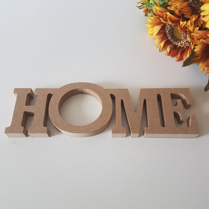 Unfinished Wooden Home Sign|Wooden Decor|Ready to Paint, Varnish, Decoupage|Custom Raw Wooden DIY Supply|Wooden Sign Art|Housewarming Gift