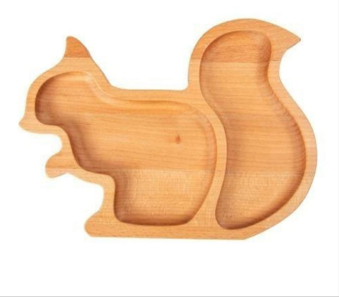 Wooden Squirrel Shaped Snack Plate |Wooden Decor|Nut Platter|Custom Table Decor|Wooden Plate|Gift for her|Wood Art|Housewarming Gift