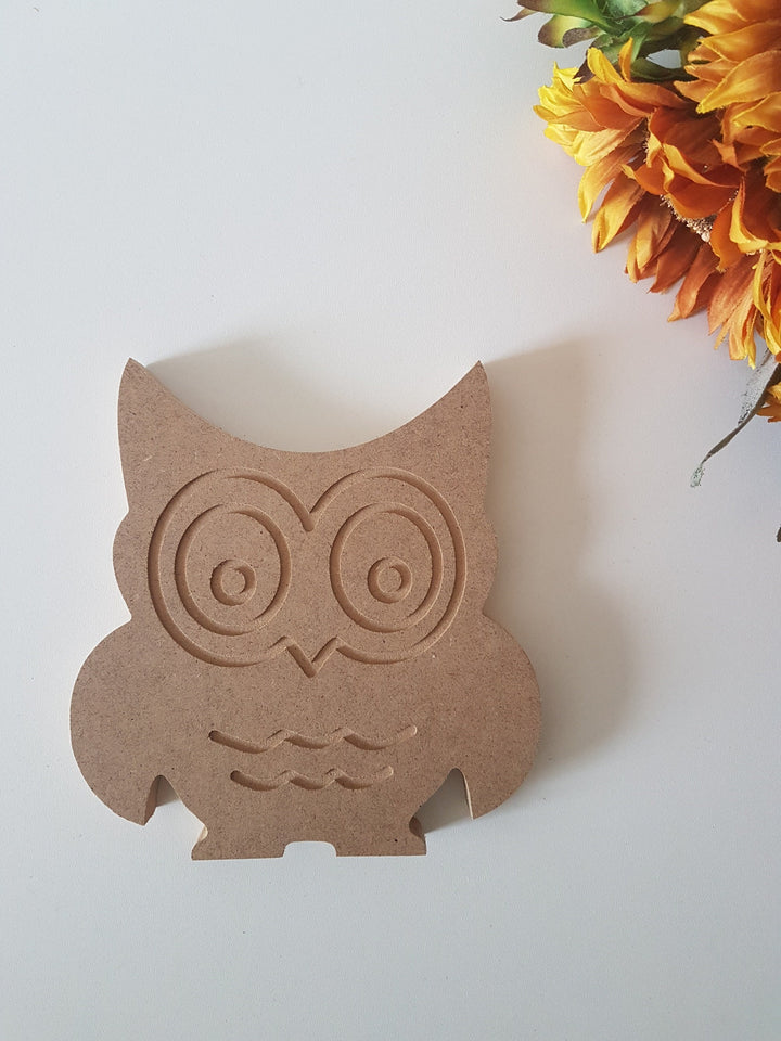 Unfinished Wooden Owl|Wooden Decor|Ready to Paint, Varnish, Decoupage|Custom Unfinished Wood DIY Supply|Housewarming Gift