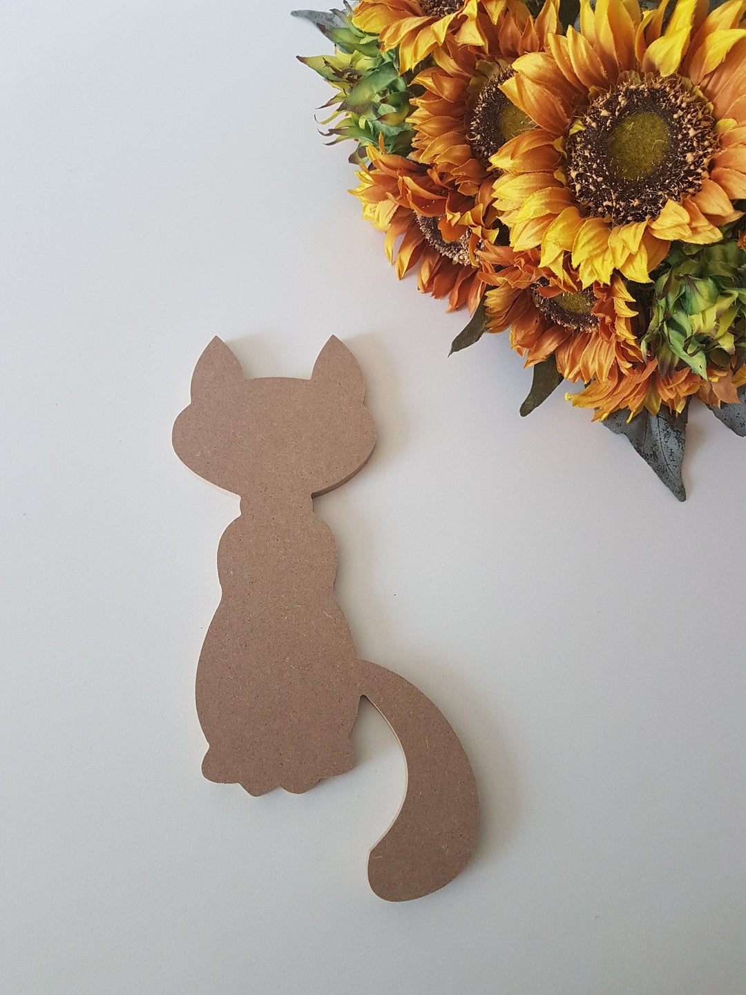 Unfinished Wooden Cat|Wooden Toy|Ready to Paint, Varnish|Custom Raw Wooden DIY Supply|Plain Wooden Tailed Cat|Cat Lover Gift|Cat Mom Gift