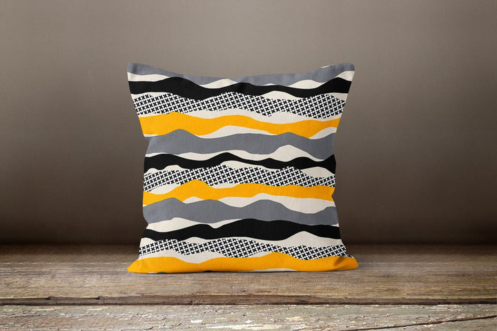 Decorative Pillow Covers|Modern Pattern Cushion Case|Abstract Design Home Decor|Farmhouse Style Geometric Pillow Case|Striped Pillow Cover