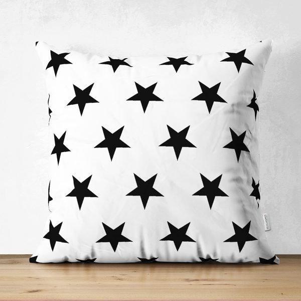 Black & White Geometric Pillow Cover|Psychedelic Suede Cushion Cover|Decorative Pillow Case|Rustic Home Decor|Bohemian Style Pillow Case