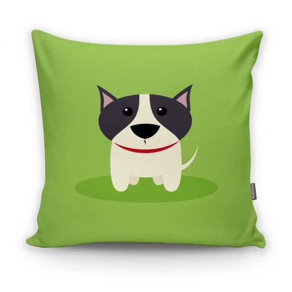 Cute Dog Kid Pillow Cover|Decorative Kid Cushion Case|Cartoon Inspired Home Decor|Housewarming Cushion Cover|Children's Throw Pillow Case