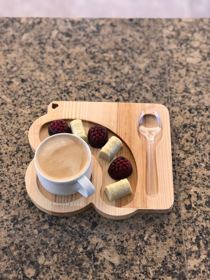 Wooden Coffee Plate |Custom Table Decor|Nut Platter|Serving Tray|Handmade|Wooden Plate|Home Decor|Gift for her|Wooden Art|Housewarming Gift