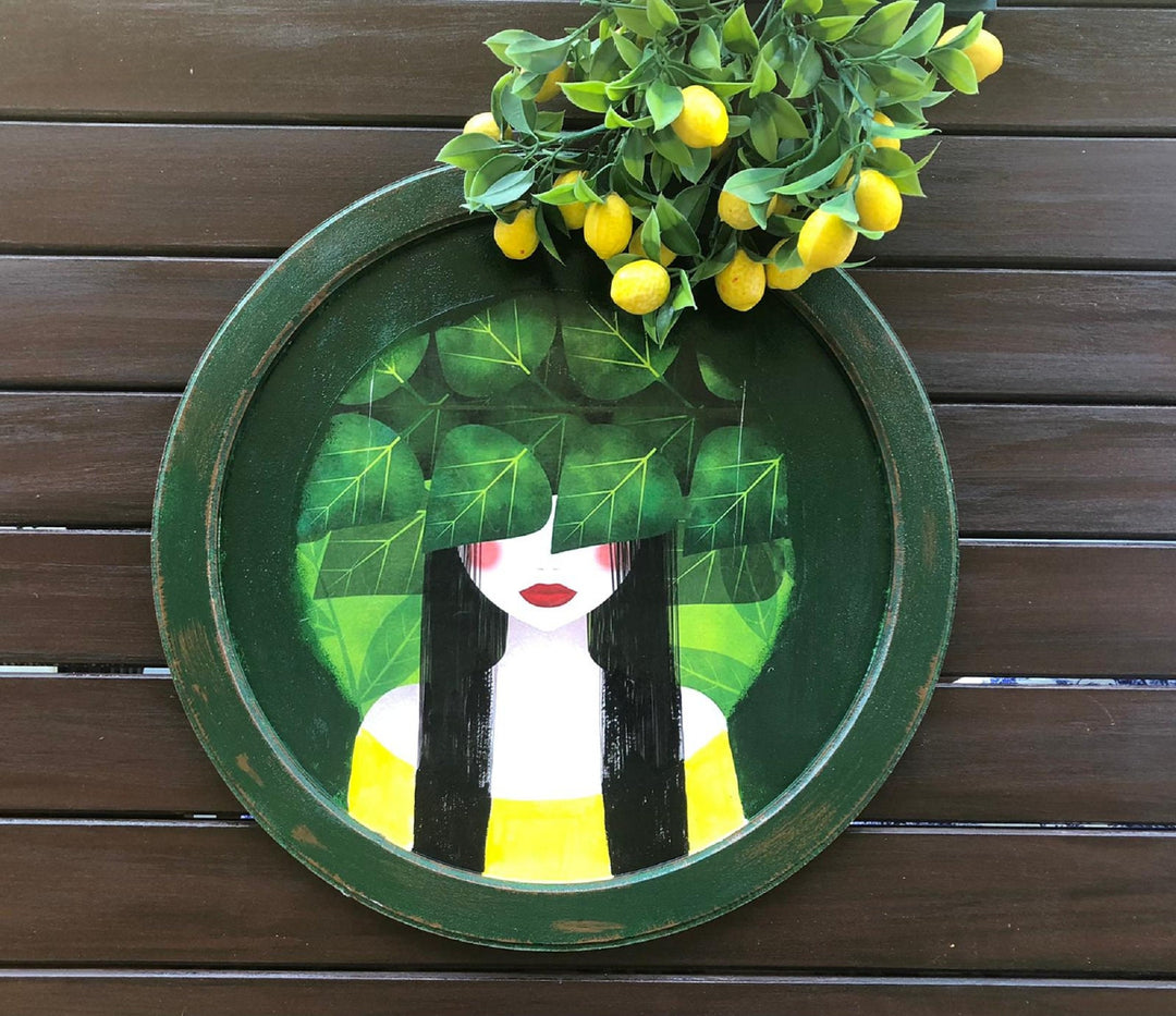 Hand Painted Wooden Tray|Wooden Decor|Custom Table Decor|Acrylic Paint|Serving Tray|Original Home Decor|Gift for Women|Housewarming Gift