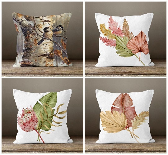 Fall Trend Pillow Covers|Autumn Cushion Case|Orange Leaves Throw Pillows|Autumn Tree Home Decor|Housewarming Farmhouse Autumn Pillow Cases