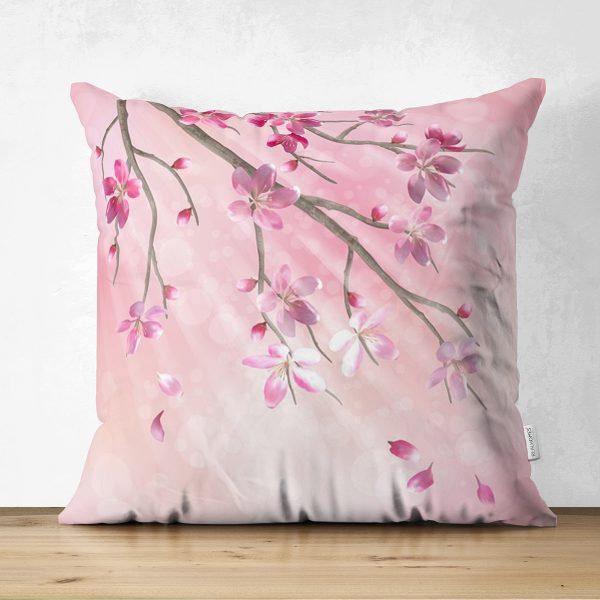 Floral Pillow Cover|Summer Trend Cushion Case|Flower Painting Home Decor|Decorative Floral Suede Cushion Cover|Digital Print Cushion Case