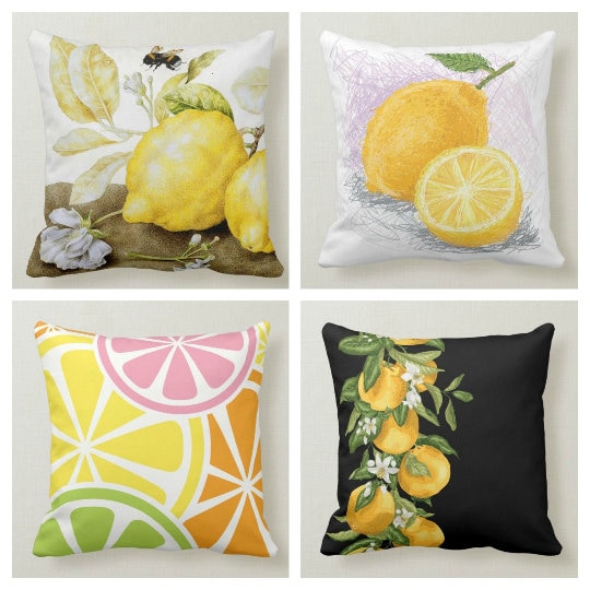 Lemon pillow cases best sale