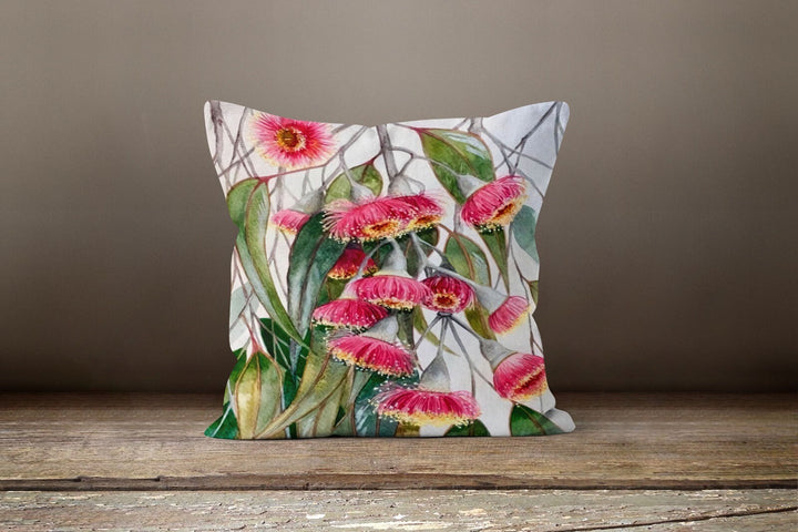 Floral Pillow Cover|Summer Trend Pillow Cover|Decorative Pillow Cover|Housewarming Floral Cushion Case|Throw Pillow Case|Red Green Pillow