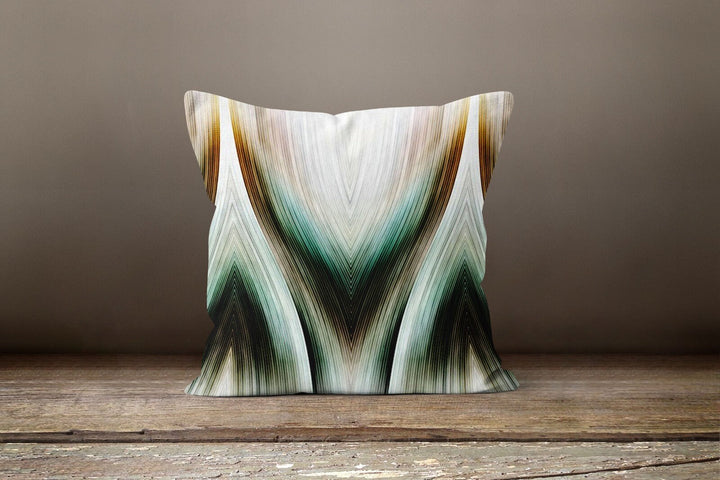 Ombre Design Pillow Cover|Shades of Green Cushion Case|Decorative Pillow Case|Abstract Home Decor|Farmhouse Decor|Geometric Pillow Case