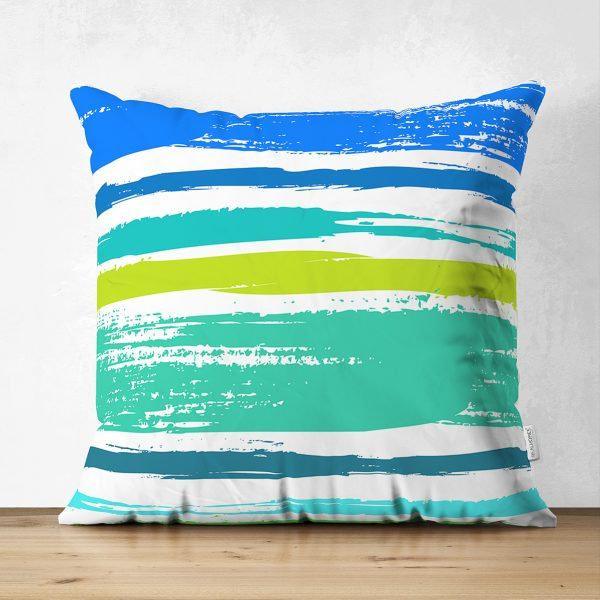 Abstract Pillow Cover|Modern Design Suede Pillow Case|Vivid Colors Home Decor|Decorative Pillow Case|Farmhouse Style Authentic Pillow Case