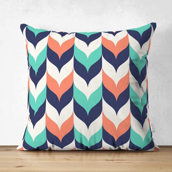 Geometric Pillow Cover|Modern Design Suede Pillow Case|Abstract Cushion Cover|Decorative Pillow Case|Farmhouse Style Authentic Pillow Case