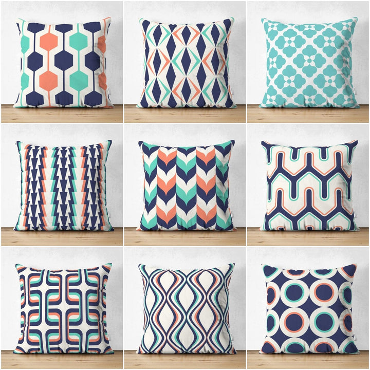 Geometric Pillow Cover|Modern Design Suede Pillow Case|Abstract Cushion Cover|Decorative Pillow Case|Farmhouse Style Authentic Pillow Case