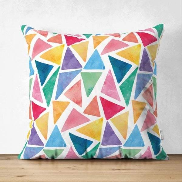 Geometric Pillow Cover|Modern Design Suede Pillow Case|Abstract Cushion Cover|Decorative Pillow Case|Farmhouse Style Authentic Pillow Case