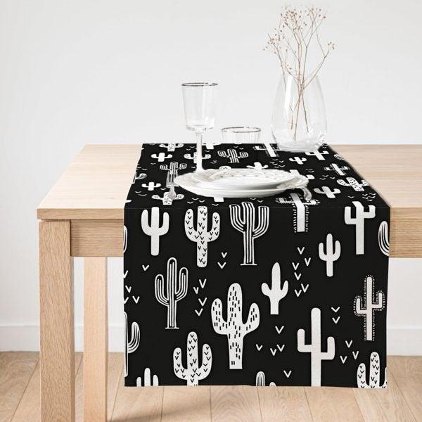 Cactus Placemat & Table Runner|Cactus Table Top|Set of 2 Cactus Supla Table Mat|Round American Service Dining Underplate|Cactus Coasters