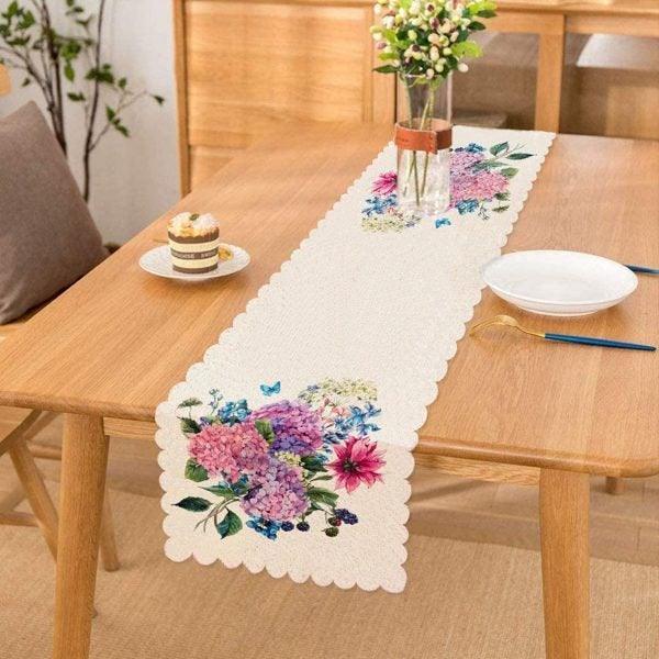 Floral Placemat & Table Runner|Floral Table Top|Set of 2 Floral Supla Table Mat|Round American Service Dining Underplate|Floral Coasters