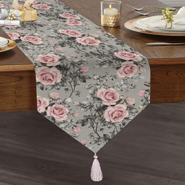 Floral Placemat & Table Runner|Floral Table Top|Set of 2 Floral Supla Table Mat|Round American Service Dining Underplate|Floral Coasters