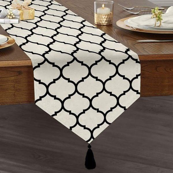 Geometric Placemat & Table Runner|Geometric Table Top|Set of 2 Supla Table Mat|Round American Service Dining Underplate and Coasters