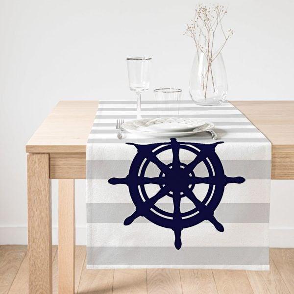 Nautical Placemat & Table Runner|Beach House Table Top|Set of 2 Coastal Supla Table Mat|Round American Service Dining Underplate and Coaster