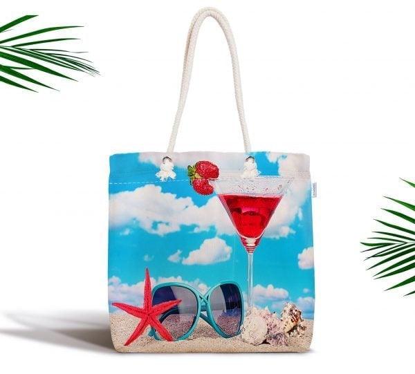 Coastal Shoulder Bag|Starfish Fabric Handbag|Sea Side Camping Handbag|Marine Beach Tote Bag|Digital Print Messenger Bag|Summer Trend Bag