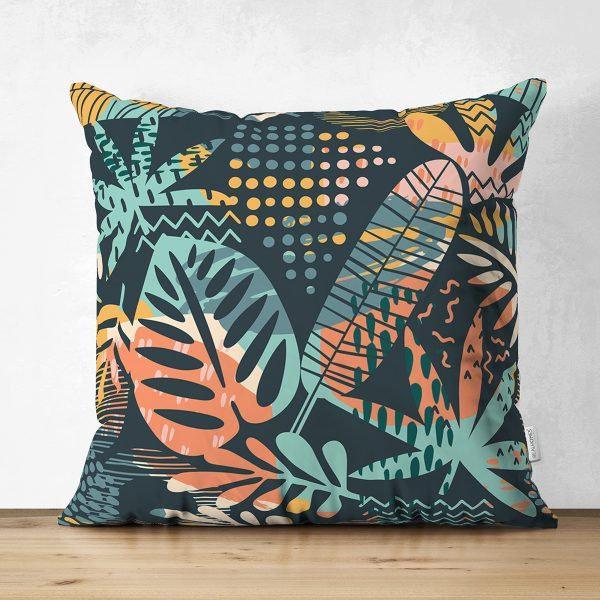 Abstract Pillow Cover|High Quality Suede Onedraw Cushion Case|Decorative Plant Drawing Pillow Cover|Modern Style Silhouette Cushion Cover