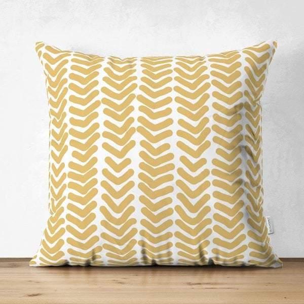 Gold Color Geometric Pillow Cover|Psychedelic Suede Cushion Case|Decorative Authentic Pillow Case|Rustic Home Decor|Bohemian Style Pillow