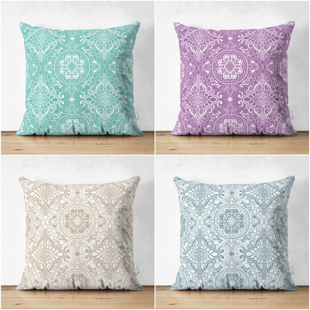 Ethnic Pattern Pillow Cover|Geometric Design Suede Pillow Case|Decorative Pillow Case|Cozy Home Decor|Farmhouse Style Authentic Pillow Case