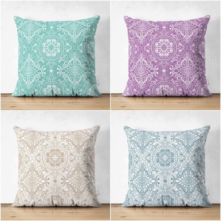 Ethnic Pattern Pillow Cover|Geometric Design Suede Pillow Case|Decorative Pillow Case|Cozy Home Decor|Farmhouse Style Authentic Pillow Case