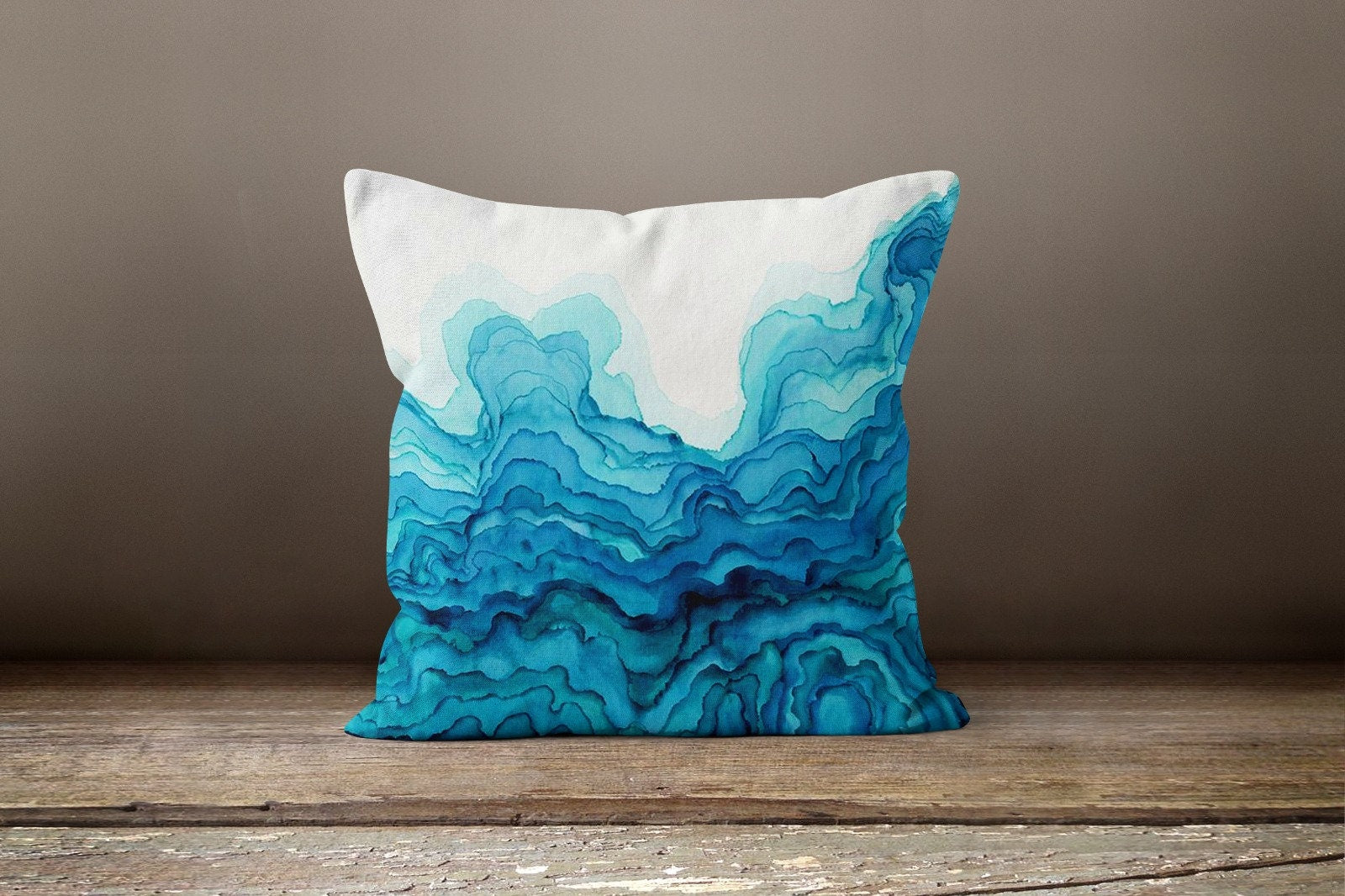 Coral and 2025 turquoise throw pillows