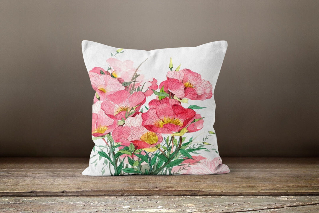 Floral Pillow Cover|Summer Trend Pillow Case|Decorative Pillow Cover|Housewarming Floral Cushion Case|Throw Pillow Case|Flower Home Decor