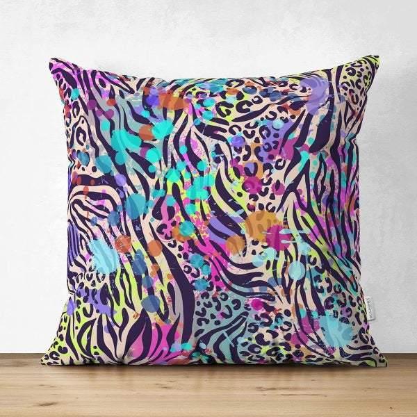 Abstract Pillow Cover|Modern Design Suede Pillow Case|Wavy Pattern Home Decor|Decorative Pillow Case|Farmhouse Style Authentic Pillow Case