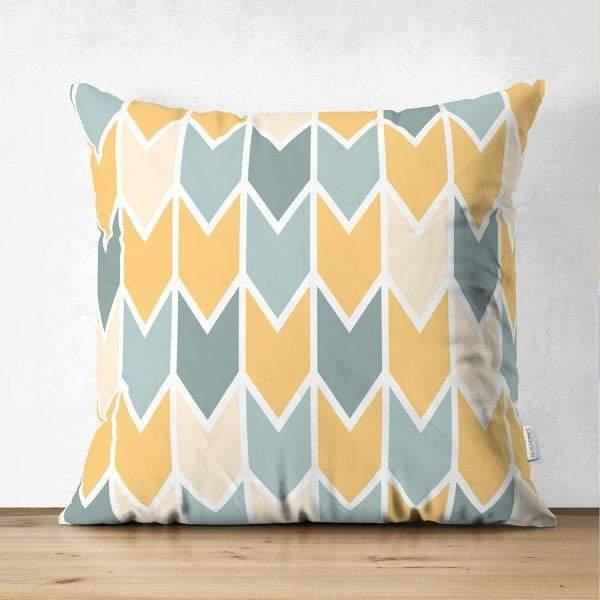 Abstract Pillow Cover|Modern Design Suede Pillow Case|Geometric Cushion Cover|Decorative Pillow Case|Farmhouse Style Authentic Pillow Case