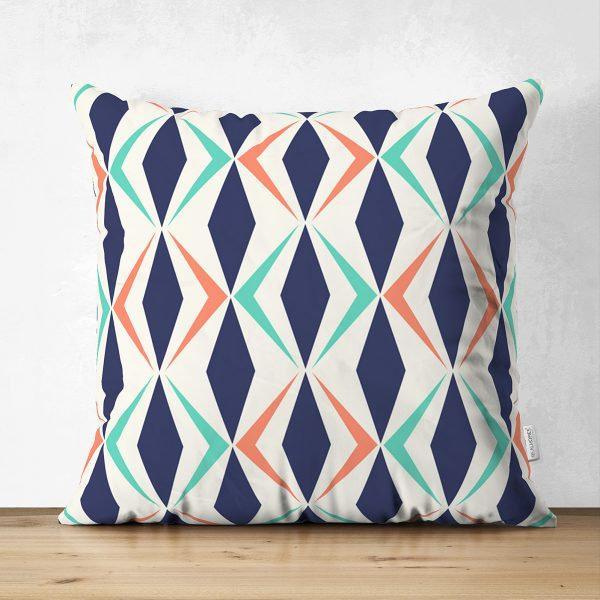 Geometric Pillow Cover|Modern Design Suede Pillow Case|Abstract Cushion Cover|Decorative Pillow Case|Farmhouse Style Authentic Pillow Case