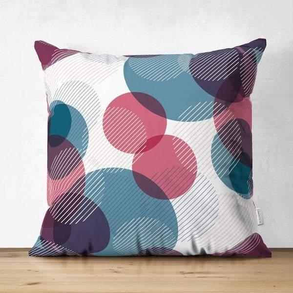 Geometric Pillow Cover|Modern Design Suede Pillow Case|Abstract Cushion Cover|Decorative Pillow Case|Farmhouse Style Authentic Pillow Case