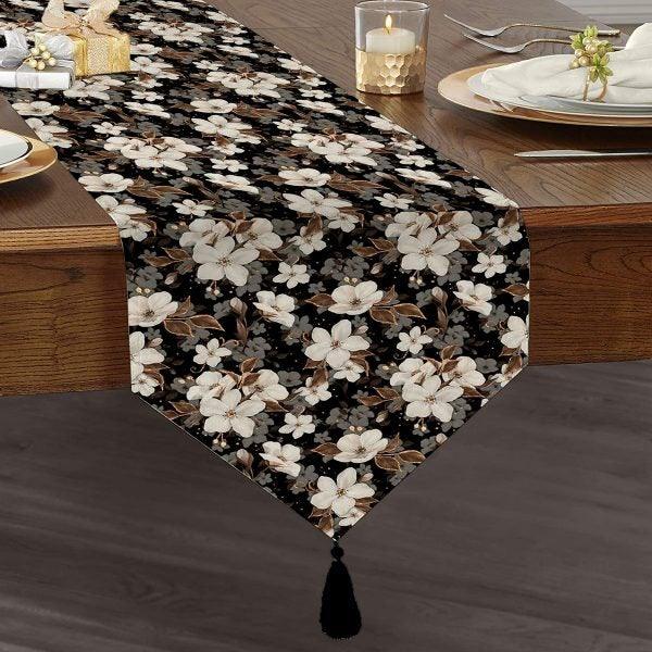 Floral Placemat & Table Runner|Floral Table Top|Set of 2 Floral Supla Table Mat|Round American Service Dining Underplate|Floral Coasters