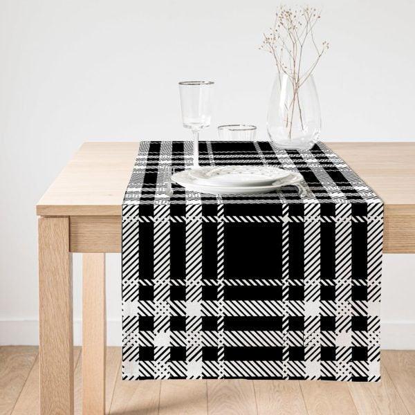 Plaid Placemat & Table Runner|Plaid Table Top|Set of 2 Plaid Supla Table Mat|Round American Service Dining Underplate|Plaid Coasters