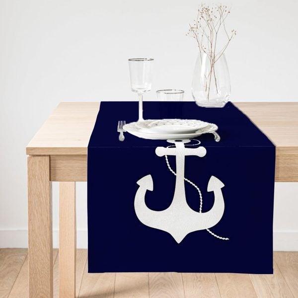 Nautical Placemat & Table Runner|Nautical Table Top|Set of 2 Nautical Supla Table Mat|Round American Service Dining Underplate and Coasters