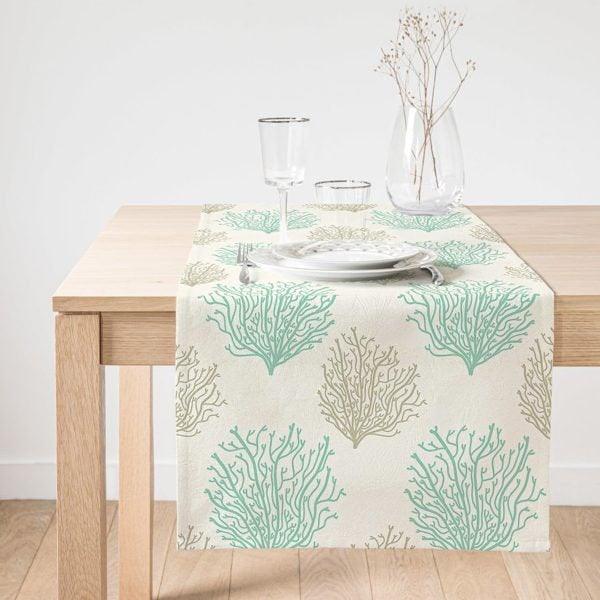 Beach House Placemat & Table Runner|Beach House Table Top|Set of 2  Supla Table Mat|Round American Service Dining Underplate and Coasters