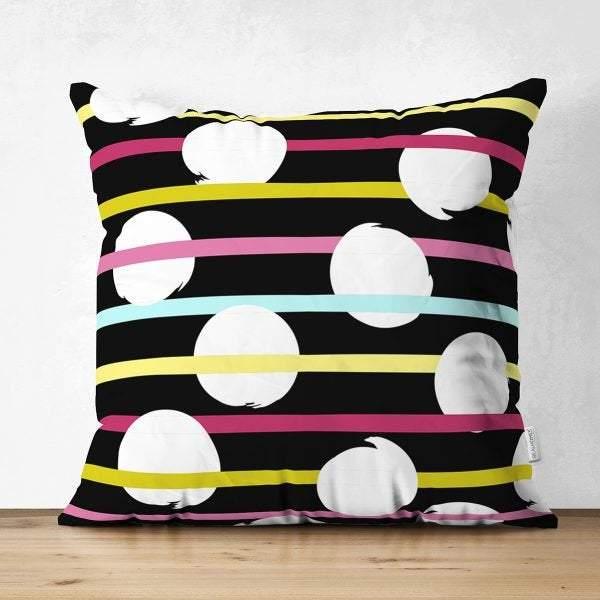 Abstract Pillow Cover|Modern Design Suede Pillow Case|Geometric Cushion Cover|Decorative Pillow Case|Farmhouse Style Authentic Pillow Case